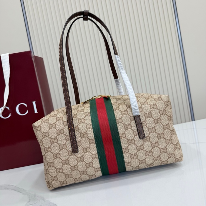 gucci melrose medium gg denim leather trim shoulder boston bag #875228